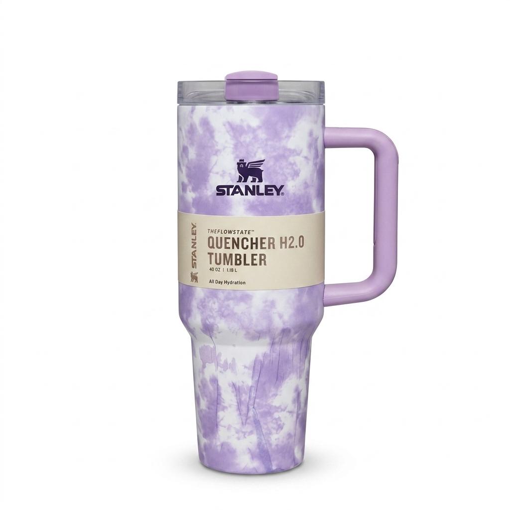 STANLEY QUENCHER H2.0 FLOWSTATE TUMBLER 40OZ - WISTER TIE DYE PURPLE