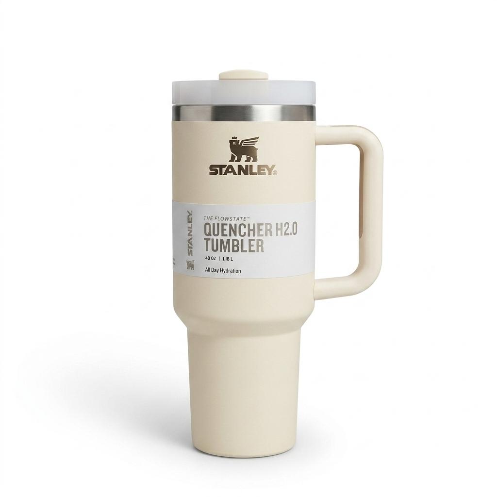 STANLEY QUENCHER H2.0 FLOWSTATE TUMBLER 40OZ - CREAM SPECKLE