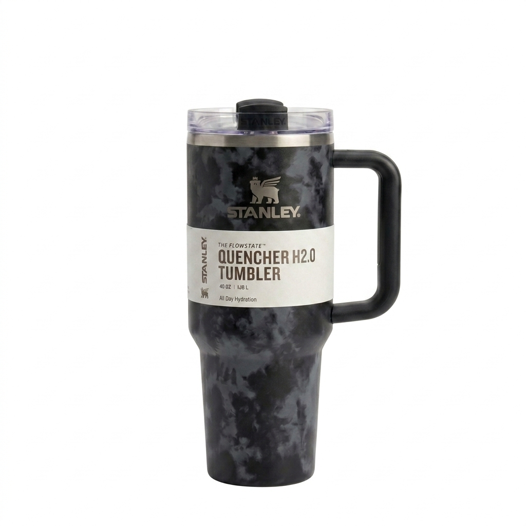 STANLEY QUENCHER H2.0 FLOWSTATE TUMBLER 40OZ - BLACKCLOUD