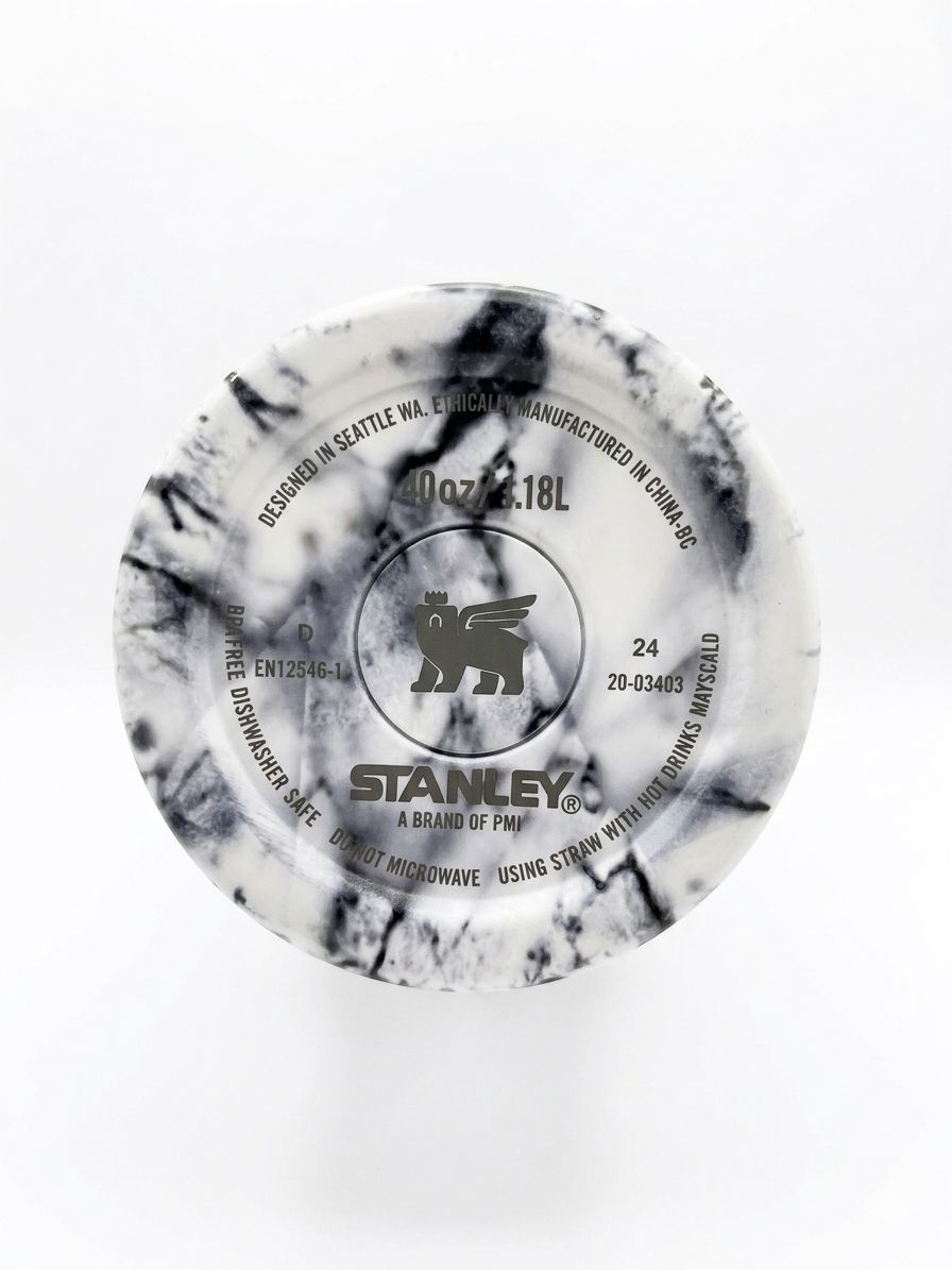 STANLEY QUENCHER H2.0 FLOWSTATE TUMBLER 40OZ - BLACK SHIMMER MARBLE